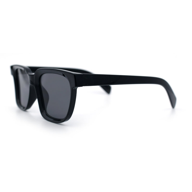 Retro Concave Curved Hipster Horn Rim Plastic Sunglasses