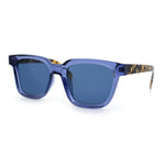 Retro Concave Curved Hipster Horn Rim Plastic Sunglasses
