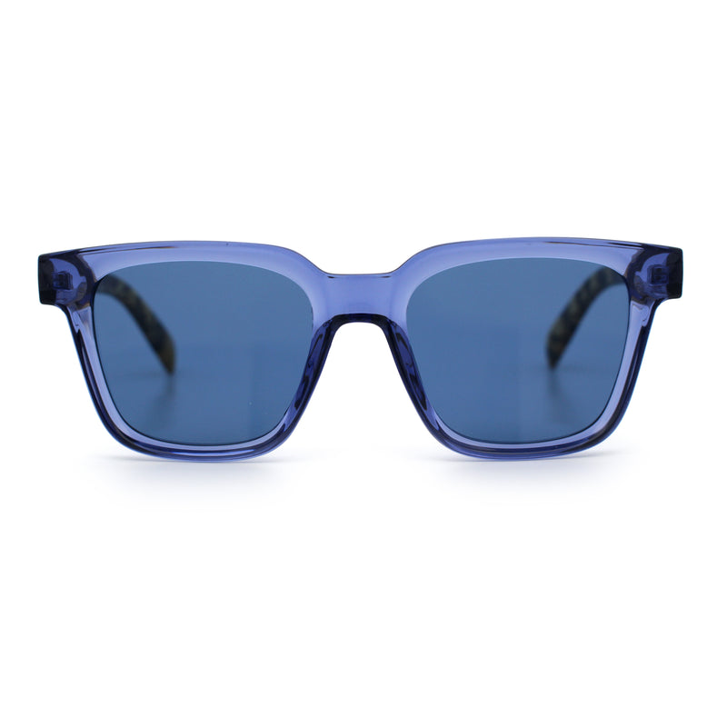Retro Concave Curved Hipster Horn Rim Plastic Sunglasses