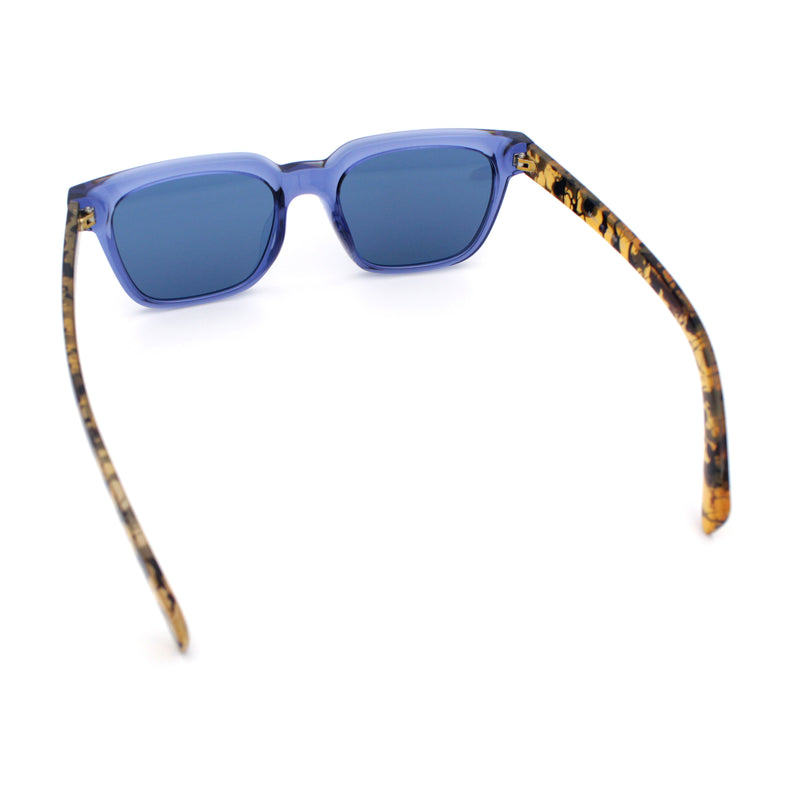 Retro Concave Curved Hipster Horn Rim Plastic Sunglasses