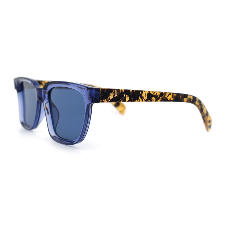 Retro Concave Curved Hipster Horn Rim Plastic Sunglasses