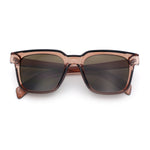 Retro Concave Curved Hipster Horn Rim Plastic Sunglasses
