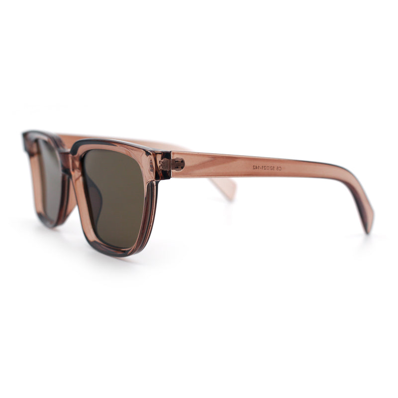 Retro Concave Curved Hipster Horn Rim Plastic Sunglasses