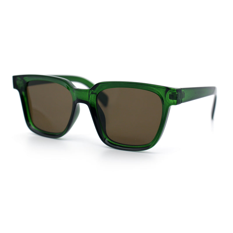Retro Concave Curved Hipster Horn Rim Plastic Sunglasses
