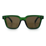 Retro Concave Curved Hipster Horn Rim Plastic Sunglasses