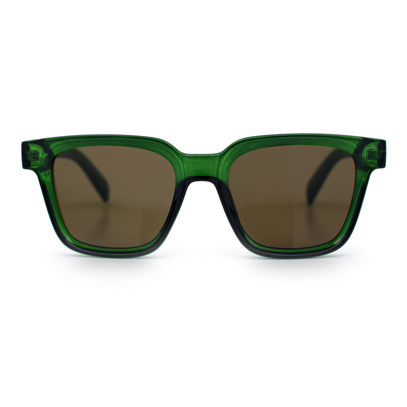 Retro Concave Curved Hipster Horn Rim Plastic Sunglasses