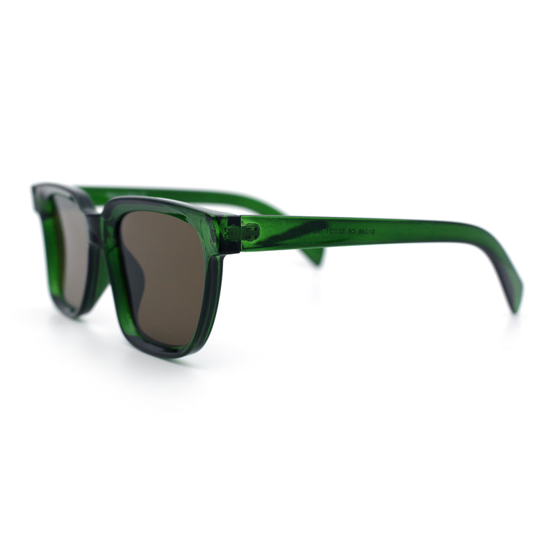 Retro Concave Curved Hipster Horn Rim Plastic Sunglasses
