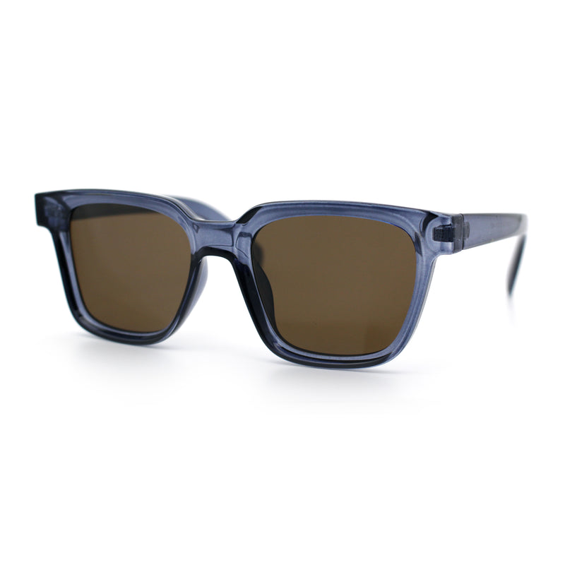 Retro Concave Curved Hipster Horn Rim Plastic Sunglasses