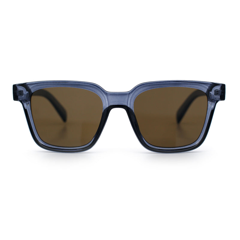Retro Concave Curved Hipster Horn Rim Plastic Sunglasses