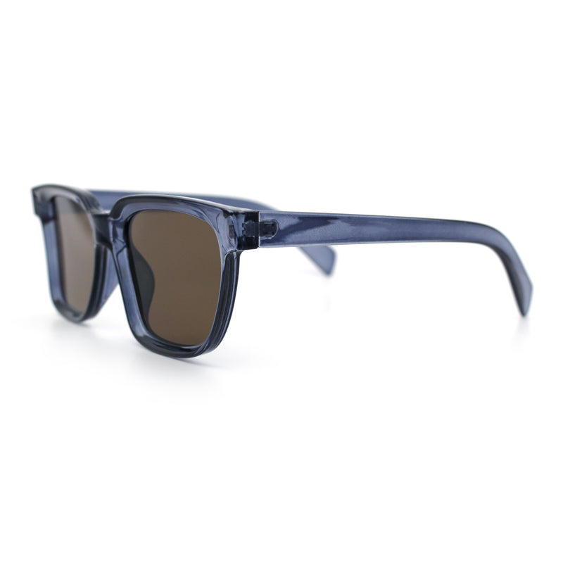 Retro Concave Curved Hipster Horn Rim Plastic Sunglasses