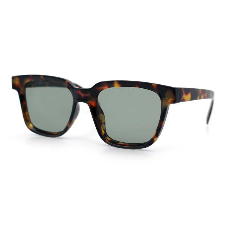 Retro Concave Curved Hipster Horn Rim Plastic Sunglasses
