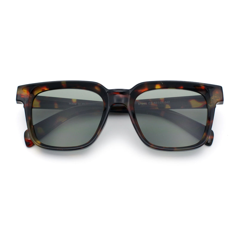 Retro Concave Curved Hipster Horn Rim Plastic Sunglasses