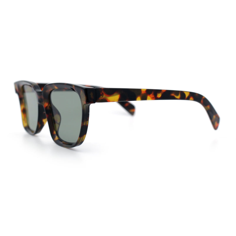 Retro Concave Curved Hipster Horn Rim Plastic Sunglasses