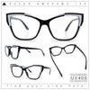 Womens Oversized Cat Eye Geometric lightening Bolt Print Sunglasses