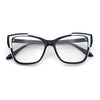 Womens Oversized Cat Eye Geometric lightening Bolt Print Sunglasses