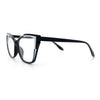 Womens Oversized Cat Eye Geometric lightening Bolt Print Sunglasses