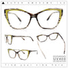 Womens Oversized Cat Eye Geometric lightening Bolt Print Sunglasses