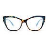 Womens Oversized Cat Eye Geometric lightening Bolt Print Sunglasses