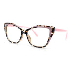 Womens Oversized Cat Eye Geometric lightening Bolt Print Sunglasses