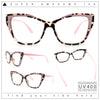 Womens Oversized Cat Eye Geometric lightening Bolt Print Sunglasses
