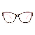 Womens Oversized Cat Eye Geometric lightening Bolt Print Sunglasses