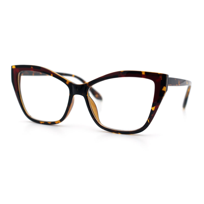 Womens Oversized Cat Eye Geometric lightening Bolt Print Sunglasses