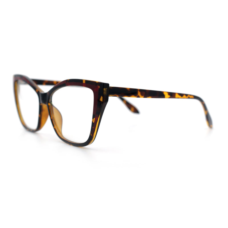 Womens Oversized Cat Eye Geometric lightening Bolt Print Sunglasses