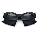 Retro Square Round Circle Lens Plastic Geometric Mod Sunglasses