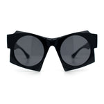 Retro Square Round Circle Lens Plastic Geometric Mod Sunglasses