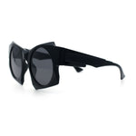 Retro Square Round Circle Lens Plastic Geometric Mod Sunglasses