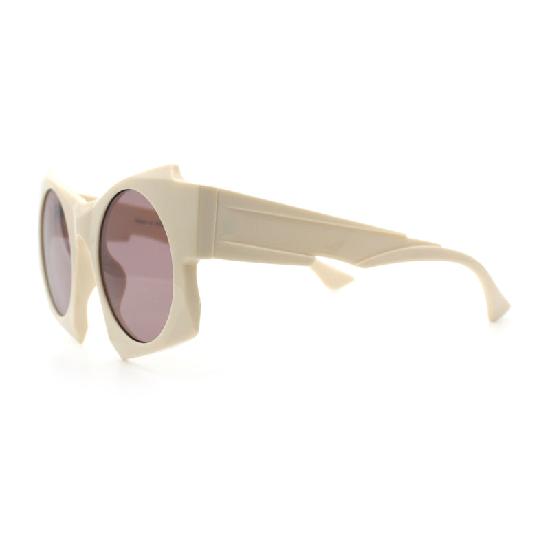 Retro Square Round Circle Lens Plastic Geometric Mod Sunglasses