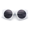 Retro Square Round Circle Lens Plastic Geometric Mod Sunglasses
