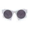 Retro Square Round Circle Lens Plastic Geometric Mod Sunglasses