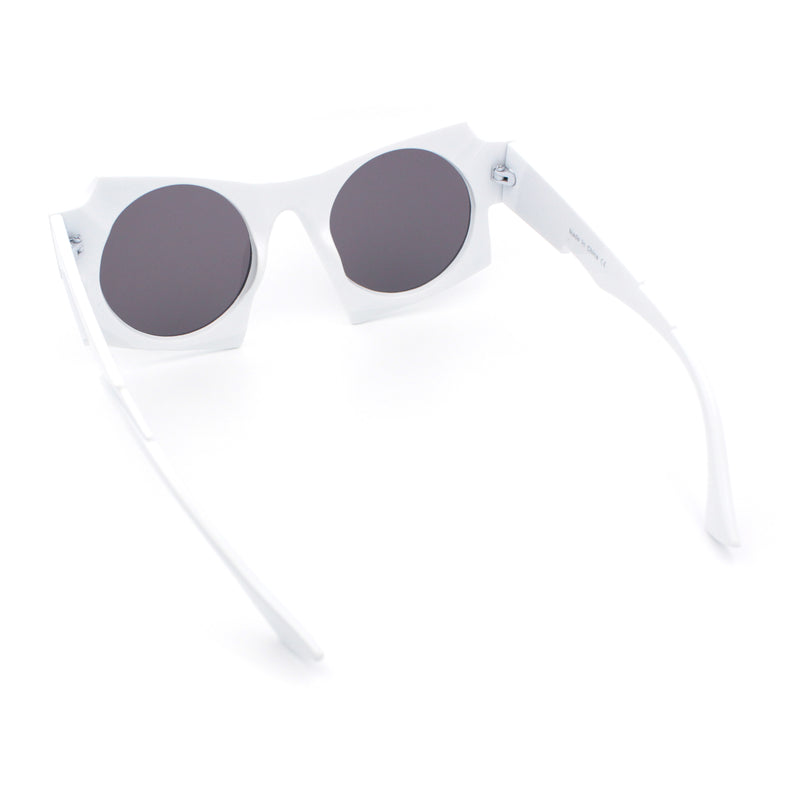 Retro Square Round Circle Lens Plastic Geometric Mod Sunglasses