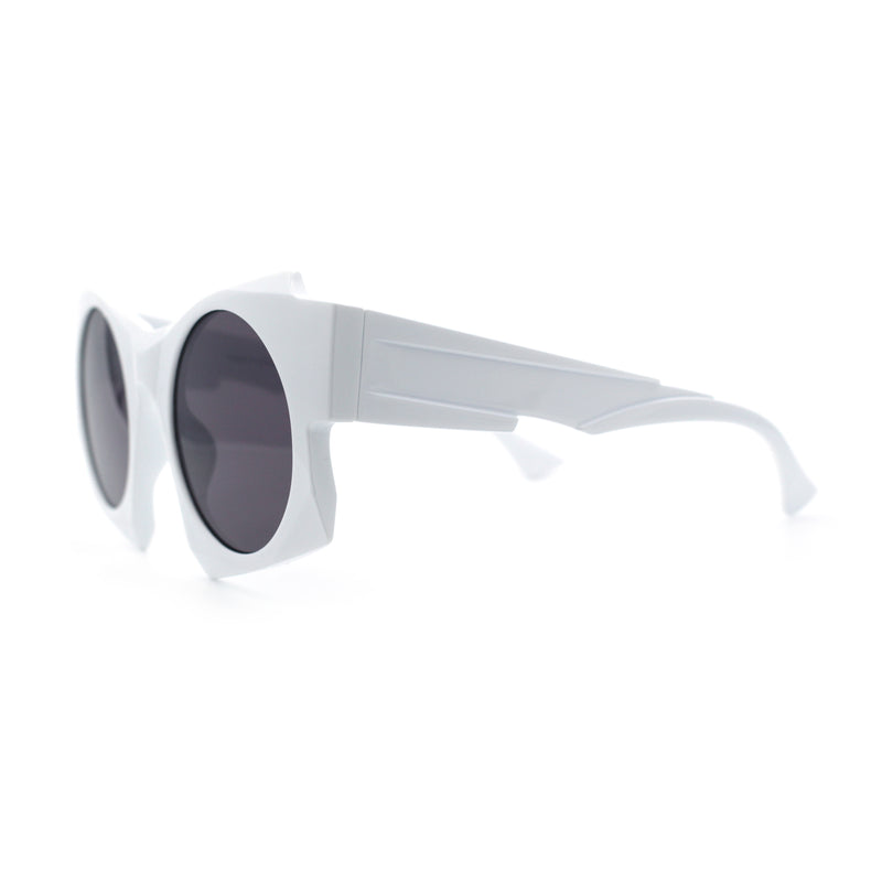 Retro Square Round Circle Lens Plastic Geometric Mod Sunglasses