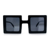 Super Fun Comic Unique Half Mirror Square Rectangle Plastic Sunglasses