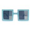 Super Fun Comic Unique Half Mirror Square Rectangle Plastic Sunglasses