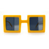 Super Fun Comic Unique Half Mirror Square Rectangle Plastic Sunglasses