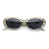 Womens Mod Classy Oval Thick Plastic Fashion Sunglasses