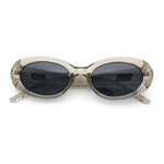 Womens Mod Classy Oval Thick Plastic Fashion Sunglasses