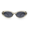 Womens Mod Classy Oval Thick Plastic Fashion Sunglasses