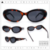 Womens Mod Classy Oval Thick Plastic Fashion Sunglasses