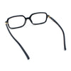 Womens Luxe Narrow Rectangle Plastic Blue Light Filter Computer Glasses