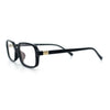 Womens Luxe Narrow Rectangle Plastic Blue Light Filter Computer Glasses