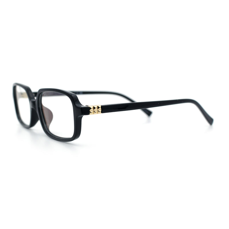 Womens Luxe Narrow Rectangle Plastic Blue Light Filter Computer Glasses