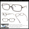 Womens Luxe Narrow Rectangle Plastic Blue Light Filter Computer Glasses