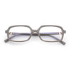 Womens Luxe Narrow Rectangle Plastic Blue Light Filter Computer Glasses