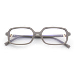 Womens Luxe Narrow Rectangle Plastic Blue Light Filter Computer Glasses