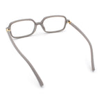 Womens Luxe Narrow Rectangle Plastic Blue Light Filter Computer Glasses