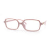 Womens Luxe Narrow Rectangle Plastic Blue Light Filter Computer Glasses